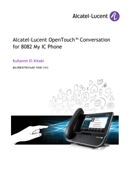 Alcatel-Lucent OpenTouch™ Conversation for 8082 My IC Phone