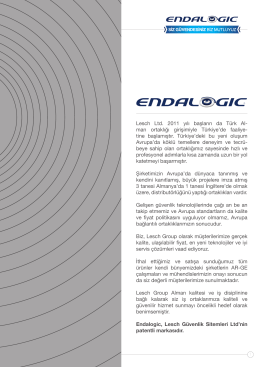 Endalogic 2013-2014/001 Ürün Katalog