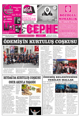 04.09.2014 Tarihli Cephe Gazetesi