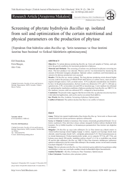 Screening of phytate hydrolysis Bacillus sp. isolated from soil and