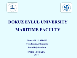 deu maritime faculty catalog