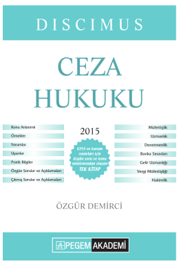 CEZA HUKUKU - Pegem.net