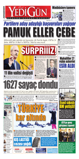ESİR ALDI - Yedigün Gazetesi