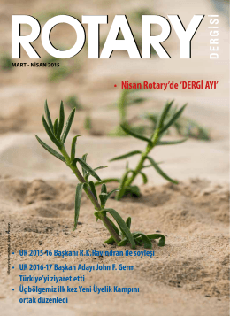 Rotary Dergisi Mart-Nisan 2015