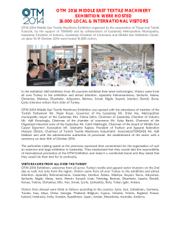 OTM 2014 - Textile Machinery Exhibition