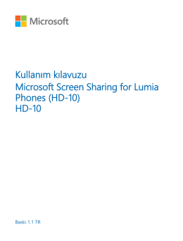 Microsoft Screen Sharing for Lumia Phones (HD-10