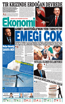 26 ağustos 2014 - Ekonomi Gazetesi