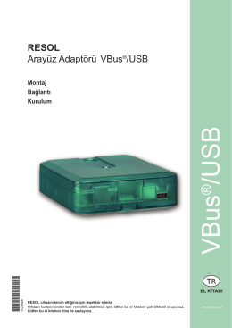 Montaj talimatları VBus®/USB