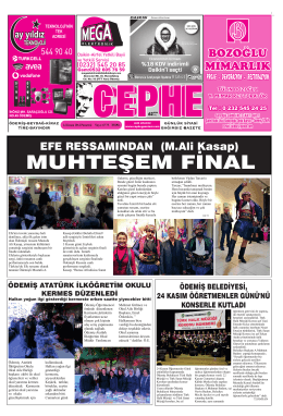 24.11.2014 Tarihli Cephe Gazetesi