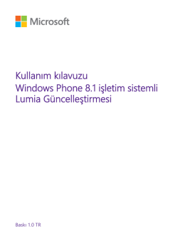 Windows Phone 8.1 işletim sistemli Lumia
