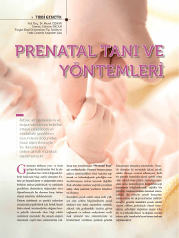 prenatal tanı ve yöntemleri - Turgut Özal Üniversitesi Hastanesi