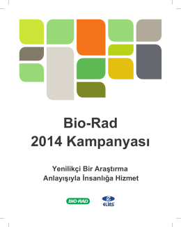 Bio-Rad 2014 Kampanyası
