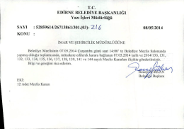 mayıs - Edirne Belediyesi