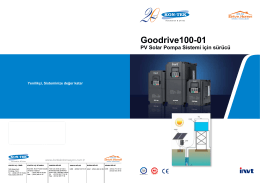 GD100-01 Solar Pump Drive Catalog