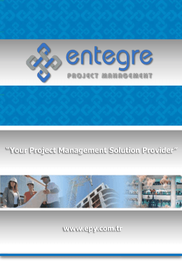 English - Entegre Proje Yönetim