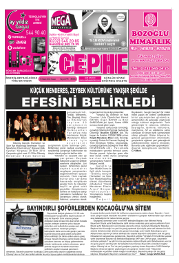 31.10.2014 Tarihli Cephe Gazetesi
