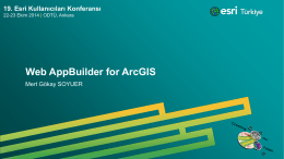 Web AppBuilder for ArcGIS
