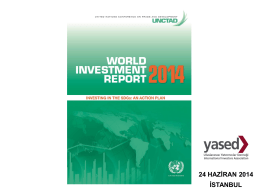 UNCTAD 2014 Dünya Yatırım Raporu