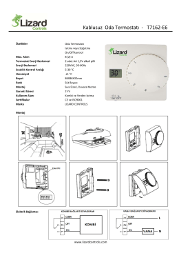 Termostat Katalogları.xlsx - Otomasyon Kontrol Market