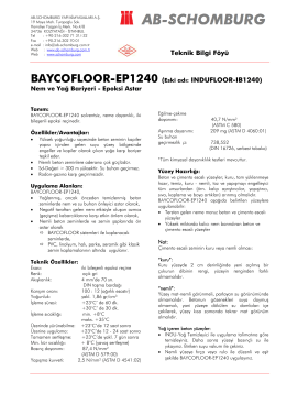 BAYCOFLOOR-EP1240 (Eski adı: INDUFLOOR - ab