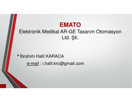 Elektronik Medikal AR-GE Tasarım Otomasyon Ltd. Şti.
