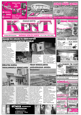 12-11-2014 Tarihli Kent Gazetesi