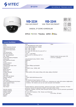 VID-3334 VID-3344 - Bilgi Elektronik