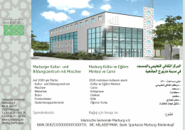 المركز الثقافي التعليمي والمسجد في مدينة ماربورج الجامعية للتربع: