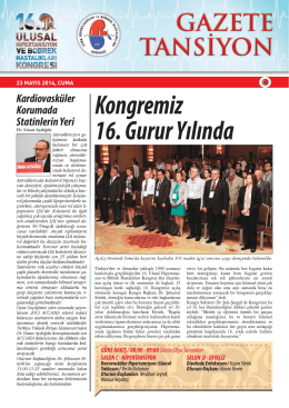 23 Mayıs 2014 - Türk Hipertansiyon ve Böbrek Hastalıkları Derneği