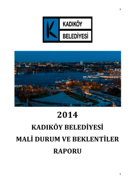 2014 Raporu - Kadıköy Belediyesi
