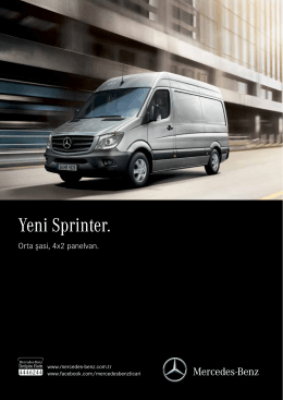 Yeni Sprinter. - Mercedes-Benz
