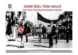 izmir özel türk koleji ölçme ve değerlendirme merkezi