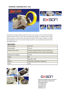 ZCUT-870 Broşürü - Ekson Otomasyon