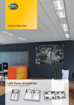 LED Panel Armatür Yükleme Seçenekleri, PDF