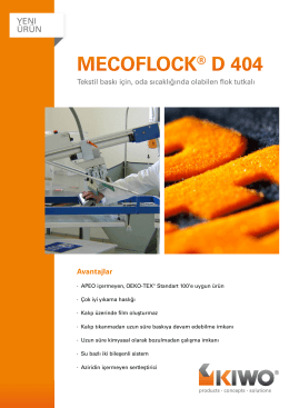 MECOFLOCK® D 404 - Kissel + Wolf GmbH