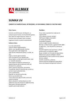 SUMAX UV - Allmax Yapı Kimyasalları