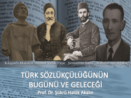 türk sözlükçülüğünün bugünü ve geleceği