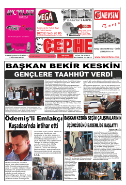 31.01.2014 Tarihli Cephe Gazetesi