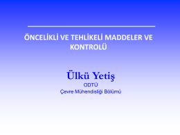 Prof. Dr. ÜlküYetis_Sunum - Ankara Üniversitesi Su Yönetimi Enstitüsü