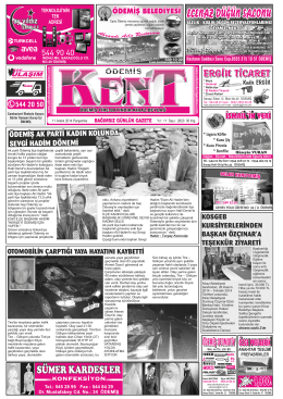 11-12-2014 Tarihli Kent Gazetesi