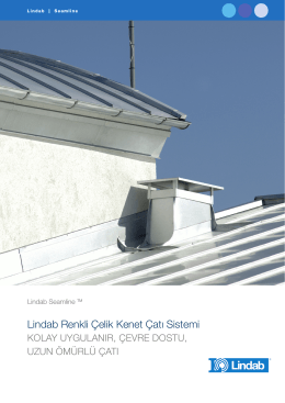 Lindab – Renkli Çelik Kenet Çatı Sistemi 2