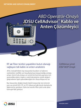 ABD Operatör-Onaylı JDSU CellAdvisor™ Kablo ve Anten