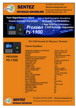 PS-1100 - parmak izi sistemleri