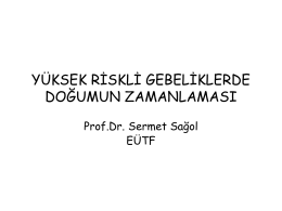 Prof. Dr. Sermet Sağol (19 Nisan 2013 / Perinatoloji)