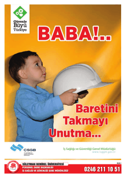 İş Güvenliği Afişleri - Süleyman Demirel Üniversitesi