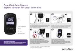 Accu-Chek Aviva Connect. Bağlantı kurabilen kan şekeri ölçüm aleti.