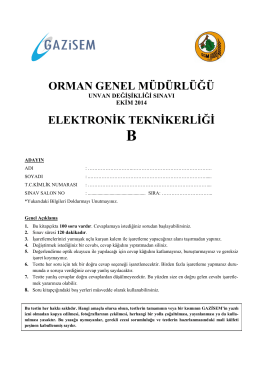 Elektronik Teknikerliği B