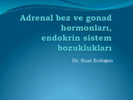 Ders7_Adrenal, gonadal hormonlar, endokrin sistem bozuklukları