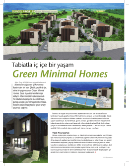 Green Minimal Homes