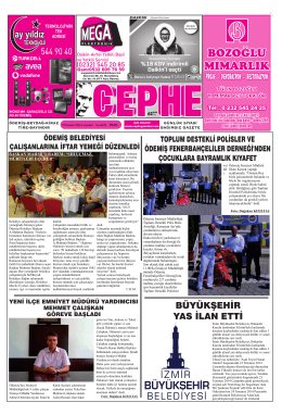 23.07.2014 Tarihli Cephe Gazetesi